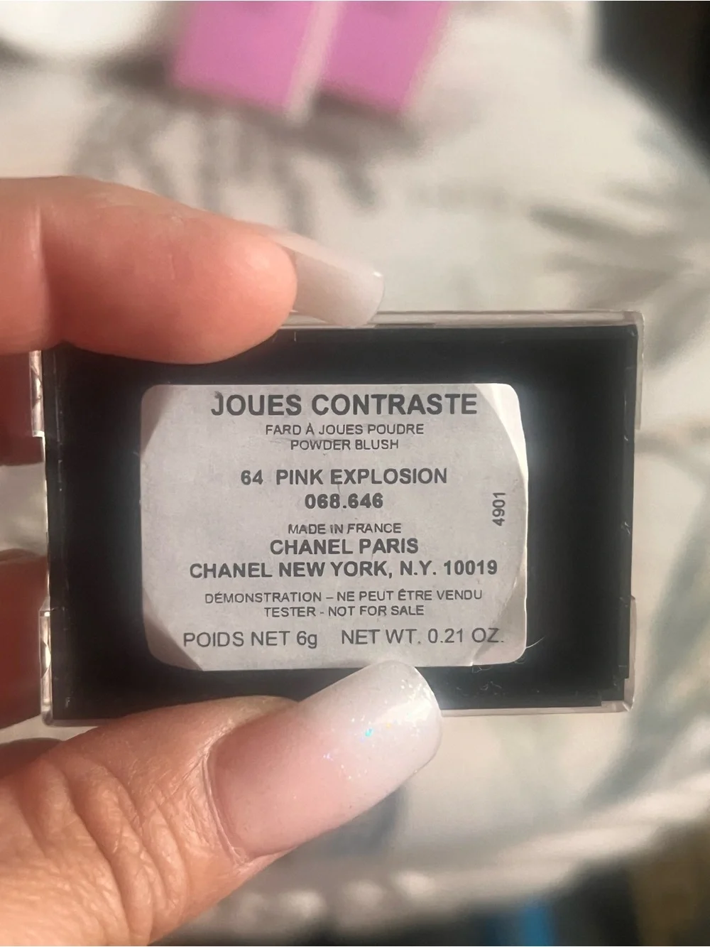 CHANEL Pink Explosion Baked Blush - Bright Pink